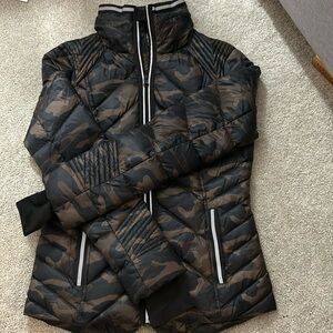 camo coat, worn once